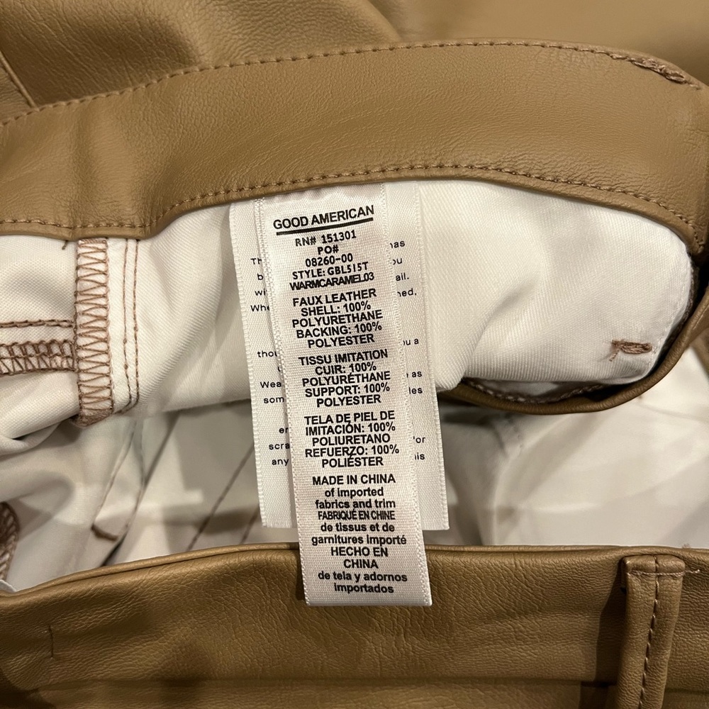 Good American Good Boy Faux Leather Pants - Picture 14 of 16